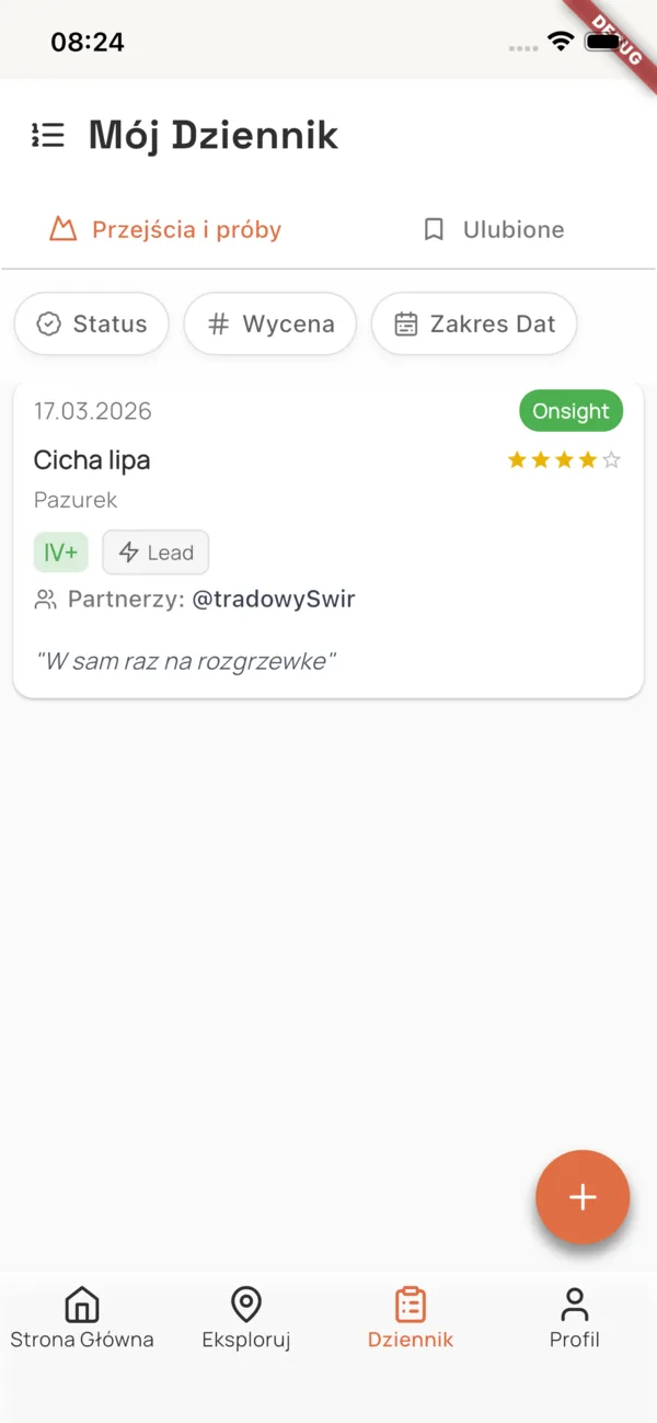 Cruxmate — personal climbing logbook